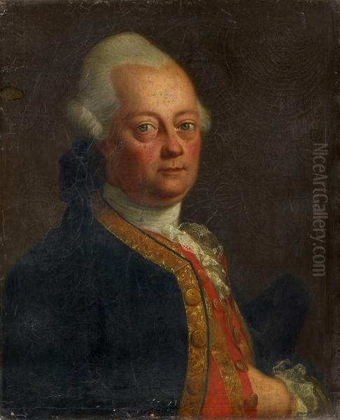 Portrait Of Christoph Friedrich Von Apell Oil Painting by Johann Heinrich The Elder Tischbein