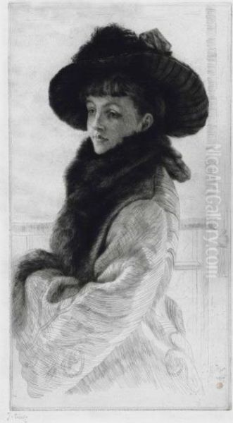 Mavourneen Oil Painting by James Jacques Joseph Tissot