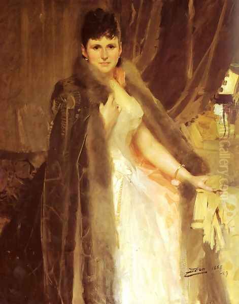 Mrs. Symons Oil Painting by Anders Zorn