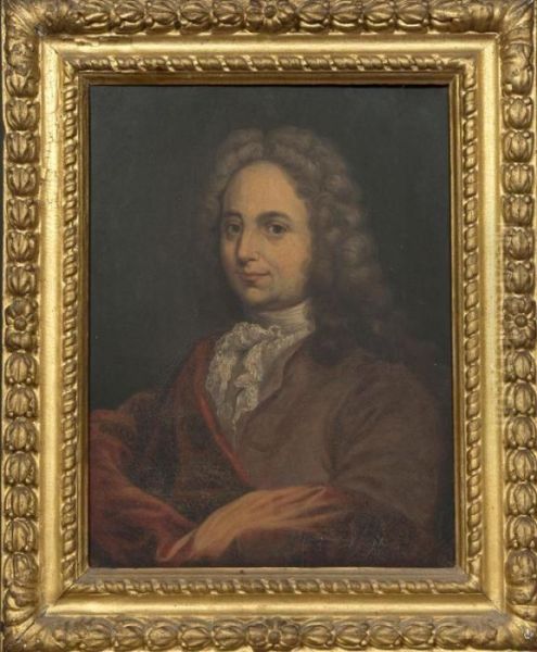 Portrait D'homme Oil Painting by Louis Tocque