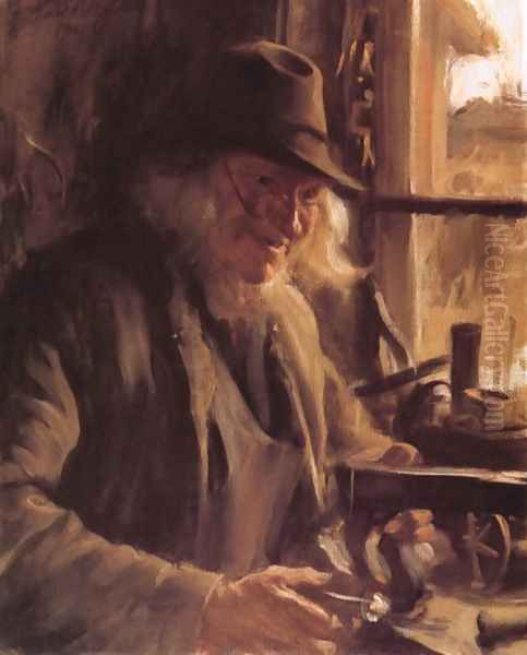 Boslanders Oil Painting by Anders Zorn