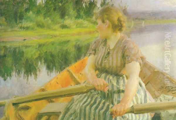 Midnight Oil Painting by Anders Zorn