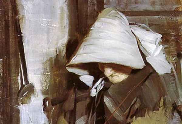 Old Anne Oil Painting by Anders Zorn