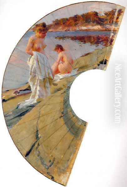 Les baigneuses Oil Painting by Anders Zorn