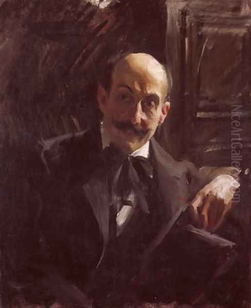 Portrait of Max Liebermann Oil Painting by Anders Zorn