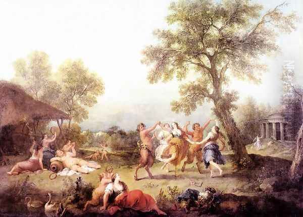 Bacchanal 1740-50 Oil Painting by Francesco Zuccarelli