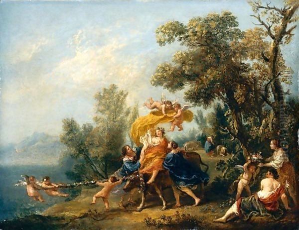 Rape of Europa Oil Painting by Francesco Zuccarelli