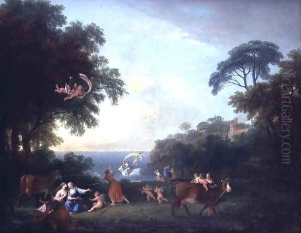 The Rape of Europa Oil Painting by Francesco Zuccarelli