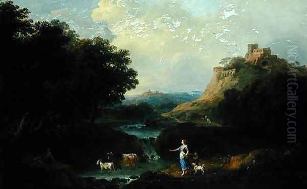 Landscape with Figures Oil Painting by Francesco Zuccarelli