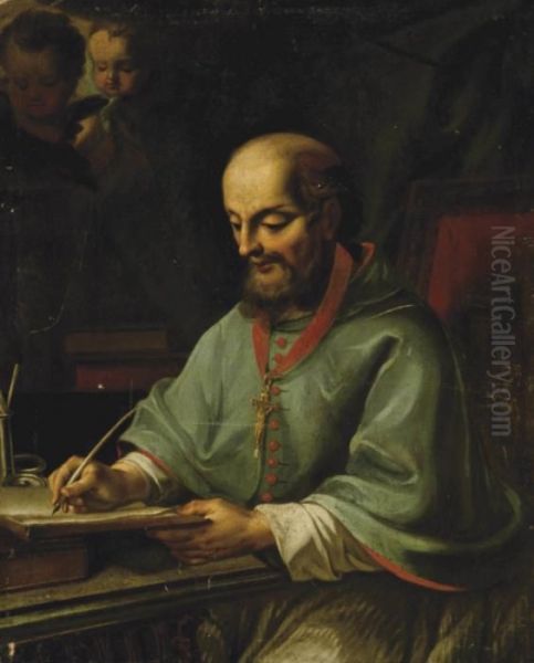 Saint Francis De Sales Oil Painting by Francesco Trevisani