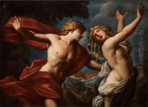 Apollo Und Daphne Oil Painting by Francesco Trevisani