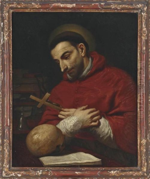 Saint Charles Borromeo Oil Painting by Francesco Trevisani