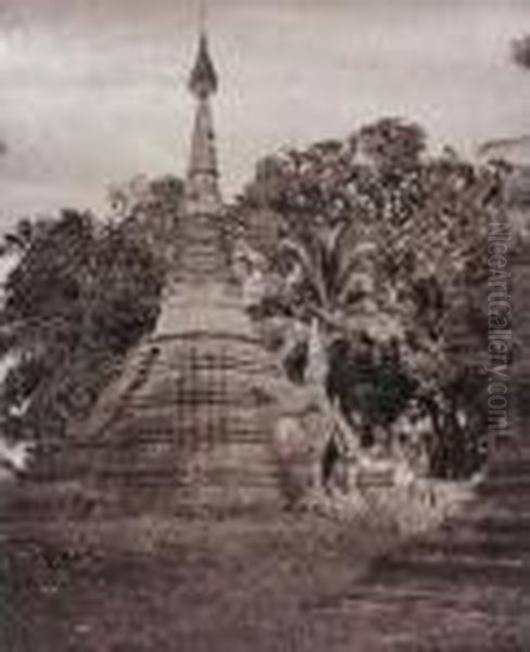 Views Of Burma Oil Painting by Linneaus Tripe