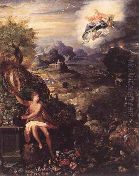 Allegory of the Creation c. 1585 Oil Painting by Jacopo Zucchi