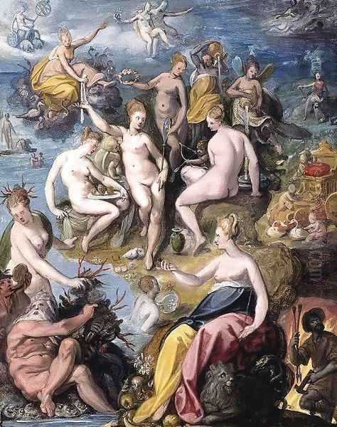 The Four Elements 1575-76 Oil Painting by Jacopo Zucchi