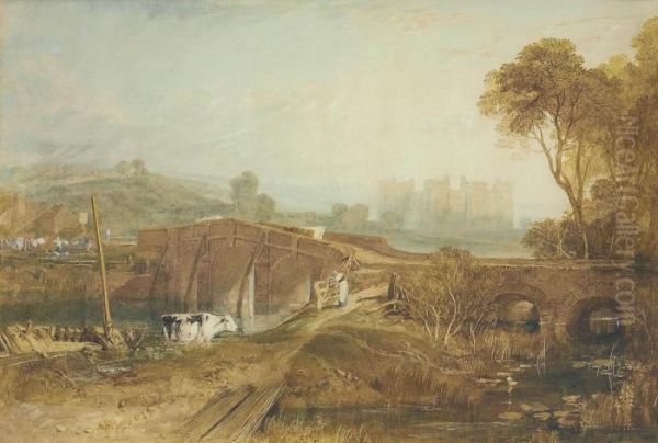 Bodiam Castle, Sussex Oil Painting by Joseph Mallord William Turner