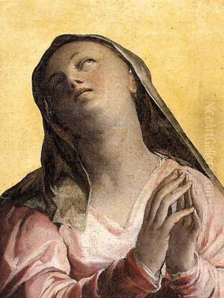 Assumption of the Virgin (detail-1) c. 1566 Oil Painting by Federico Zuccaro