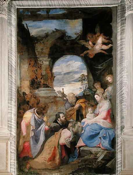 Adoration of the Magi Oil Painting by Federico Zuccaro