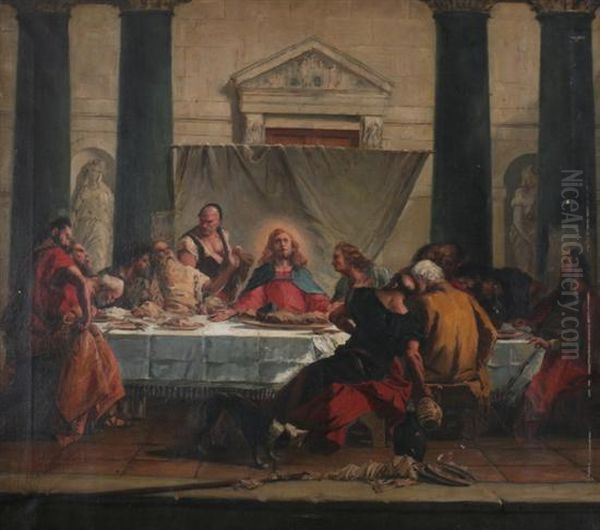 The Last Supper Oil Painting by S. Jerome Uhl