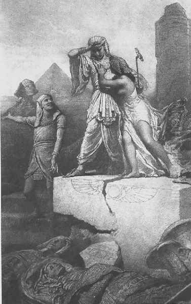 Illustration to Imre Madachs The Tragedy of Man- In Egypt Scene 4 1887 Oil Painting by Mihaly von Zichy