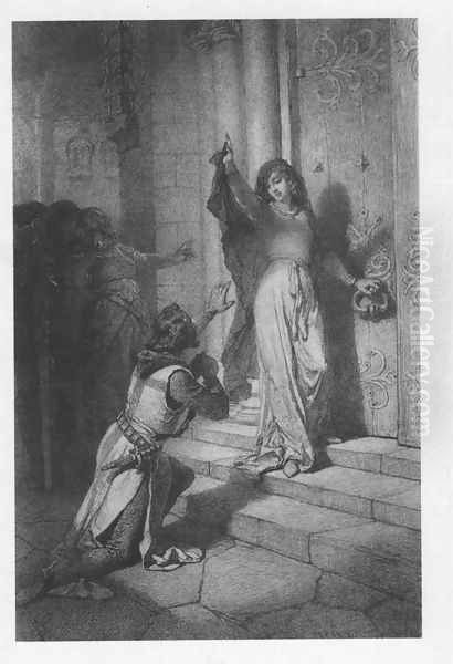 Illustration to Imre Madachs The Tragedy of Man- In Constantinople Scene 7 1887 Oil Painting by Mihaly von Zichy