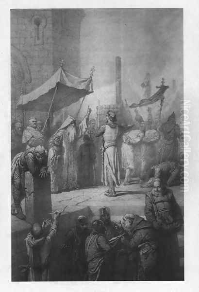 Illustration to Imre Madachs The Tragedy of Man- In Constantinople Scene 7 1887 2 Oil Painting by Mihaly von Zichy