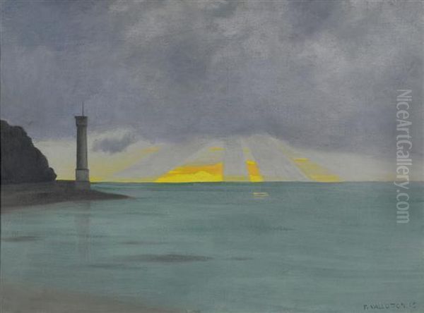 Le Phare, Soir Oil Painting by Felix Edouard Vallotton