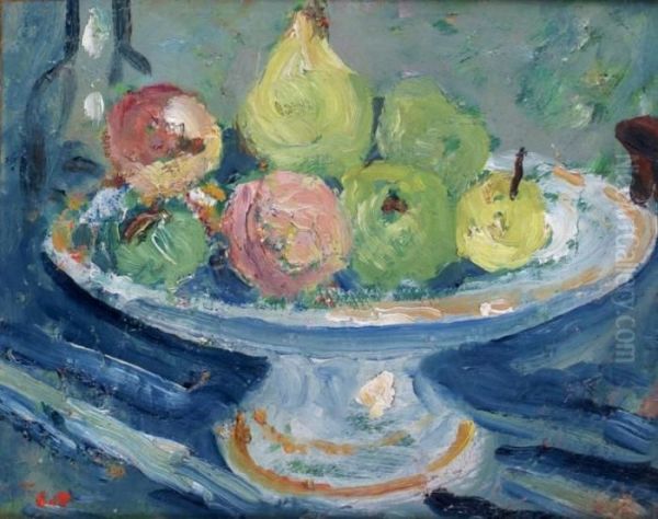 Coupe De Fruits Oil Painting by Louis Valtat