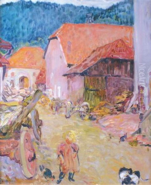 Ferme Dans Les Vosges Oil Painting by Louis Valtat