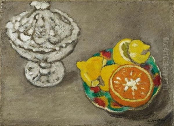 Compotier Et Fruits Oil Painting by Louis Valtat