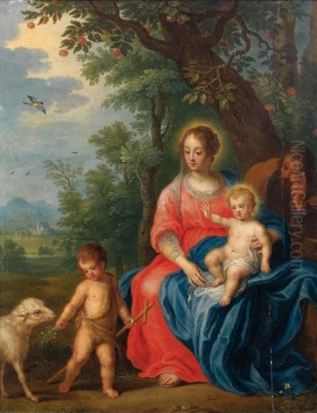 La Sainte Famille Oil Painting by Jan Van Balen