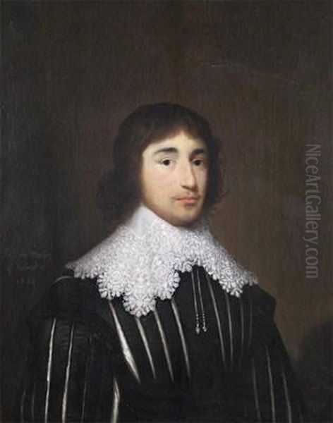 Portrait Of Sir John Morley Of Brooms And Chichester Oil Painting by Cornelius Jonson