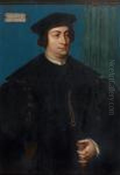 Portrait De Josepus Antonius D'acosta Oil Painting by Joos Van Cleve