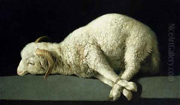 Agnus Dei, c.1635-40 Oil Painting by Francisco De Zurbaran