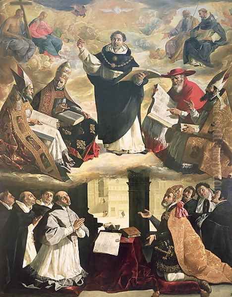 The Apotheosis of St. Thomas Aquinas, 1631 Oil Painting by Francisco De Zurbaran