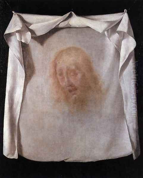 The Sudarium of St Veronica 1658-61 Oil Painting by Francisco De Zurbaran