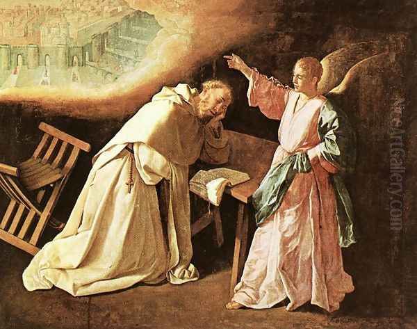 The Vision of St Peter of Nolasco 1629 Oil Painting by Francisco De Zurbaran