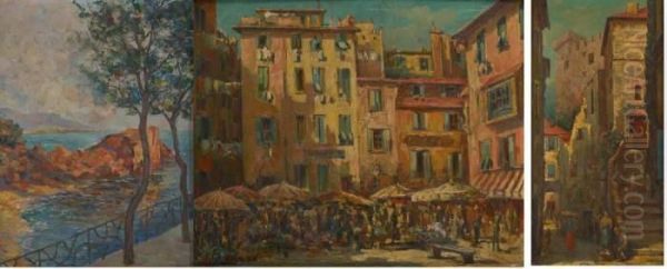 Vues Des Environs De Nice Oil Painting by Berroni Van Der Gheynst