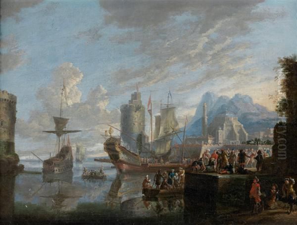 Vue Fantaisiste De Constantinople Oil Painting by Jean Baptist Van Der Meiren