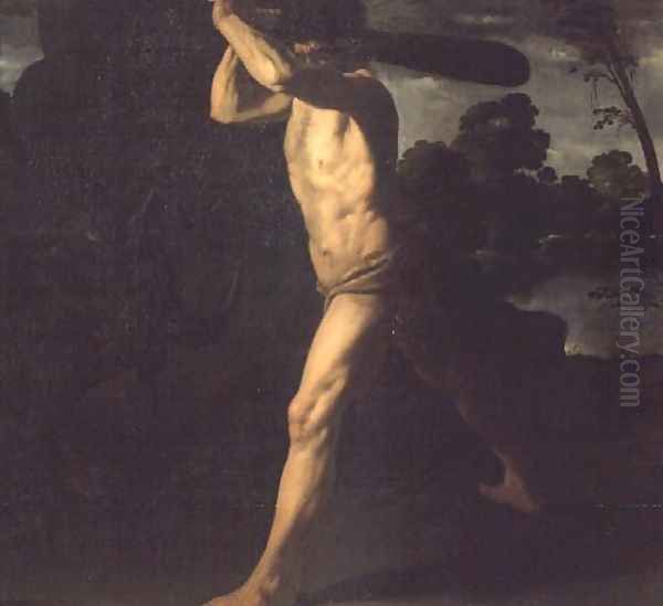 Hercules and the Cretan Bull Oil Painting by Francisco De Zurbaran