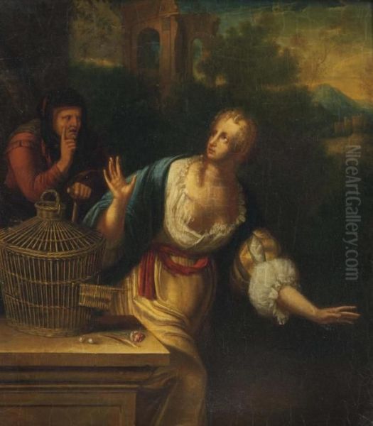 An Allegory Of Innocence Oil Painting by Adriaen Van Der Werff