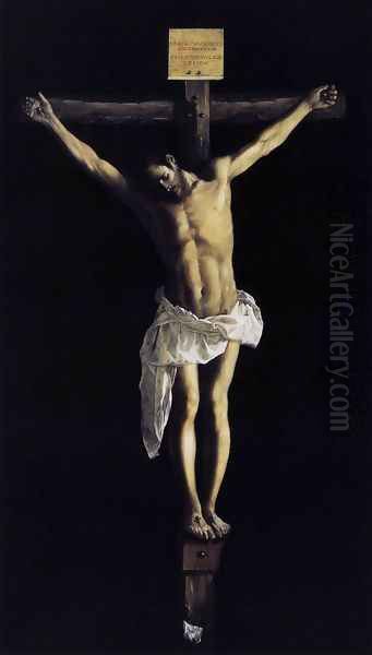 Christ on the Cross 1627 Oil Painting by Francisco De Zurbaran