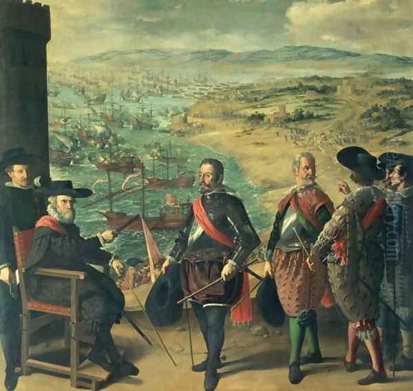 The Defence of Cadiz against the English, 1634 Oil Painting by Francisco De Zurbaran