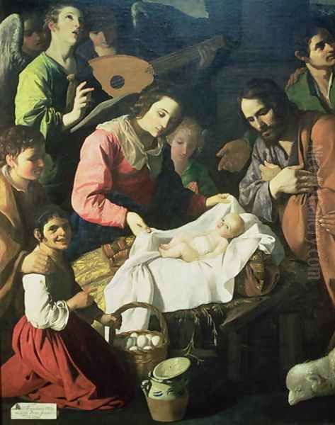 Adoration of the Shepherds, 1638 Oil Painting by Francisco De Zurbaran