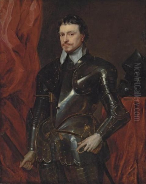 Portrait Of Thomas Wentworth Oil Painting by Sir Anthony Van Dyck