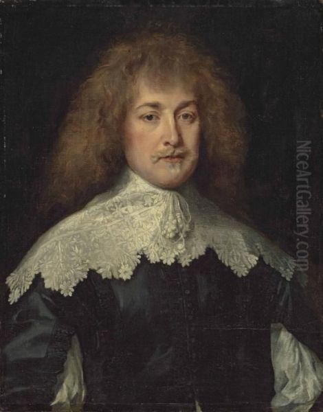 Portrait Of Henry Jermyn Oil Painting by Sir Anthony Van Dyck