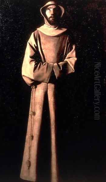 St. Francis of Assisi Oil Painting by Francisco De Zurbaran