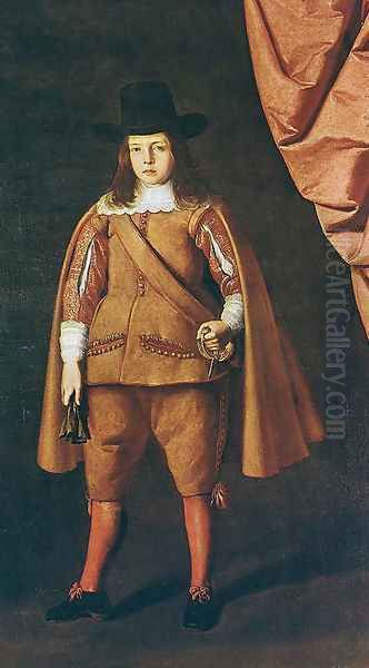 Portrait Of The Duke Of Medinaceli Oil Painting by Francisco De Zurbaran