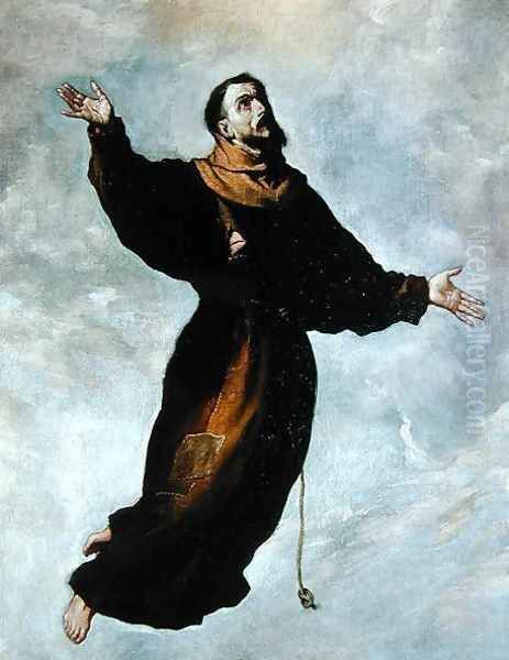 Levitation of St. Francis Oil Painting by Francisco De Zurbaran