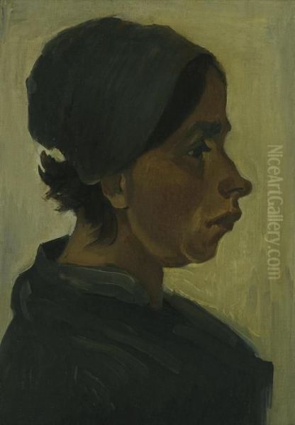 Peasant Woman, Head Oil Painting by Vincent Van Gogh